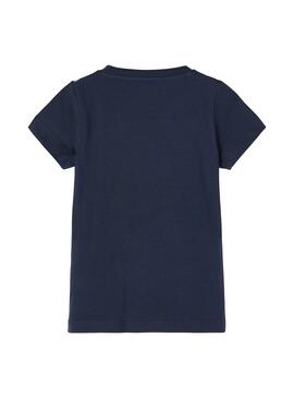 T-Shirt Name It Hafun Bleu marine pour Fille