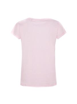 T-Shirt Pepe Jeans Nina Optic Rose pour Fille