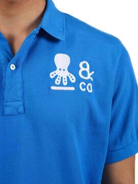 Polo El Pulpo Octopus Co Bleu Intense pour Homme