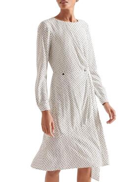 Robe Superdry Ecovero Blanc pour Femme