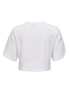 T-Shirt Only Essa Life Blanc pour Femme