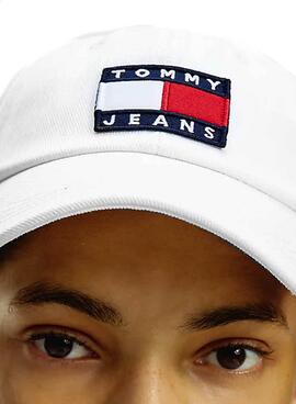 Casquette Tommy Jeans Heritage Blanc pour Homme