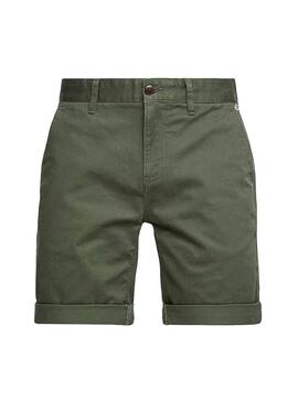 Short Tommy Jeans Essential Chino Vert Homme