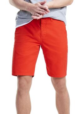 Short Tommy Jeans Essential Chino Rouge Homme