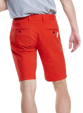 Short Tommy Jeans Essential Chino Rouge Homme