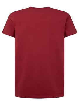 T-Shirt Pepe Jeans Original Basic 3 Rouge Homme