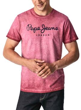 T-Shirt Pepe Jeans West Sir New Rosa pour Homme