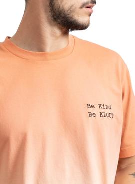 T-Shirt Klout Dip Dye Naranja pour Homme et Femme