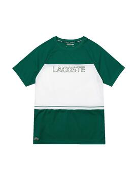 T-Shirt Lacoste Sport Couleur Block Vert Homme