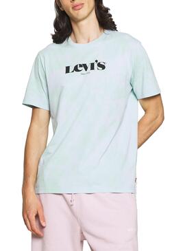 T-Shirt Levis Relaxed Fit Logo Bleu pour Homme