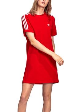 Robe Adidas Roll-Up Rouge pour Femme