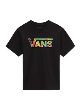 T-Shirt Vans Classic Logo Fill Noir pour Garçon