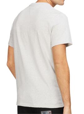 T-Shirt Tommy Jeans Timeless Gris pour Homme