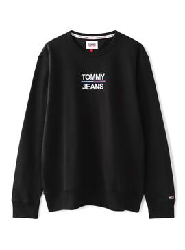 Sweat Tommy Jeans Essential Noire pour Homme