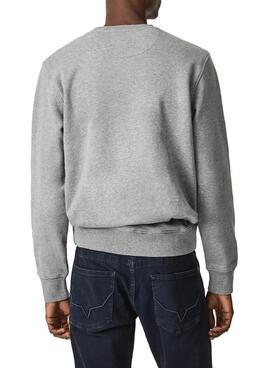 Sweat Pepe Jeans Dylan Gris pour Homme