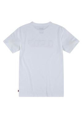 T-Shirt Levis Logo 3D Blanc pour Garçon