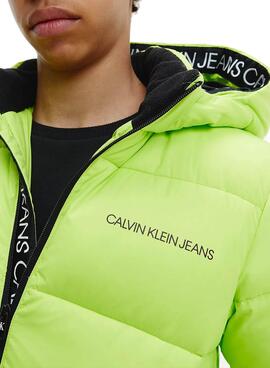 Veste Calvin Klein Jeans Tape Vert Garçon