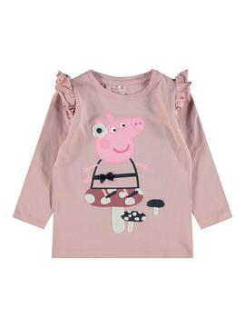 T-Shirt Name It Peppa Pig Rosa pour Fille
