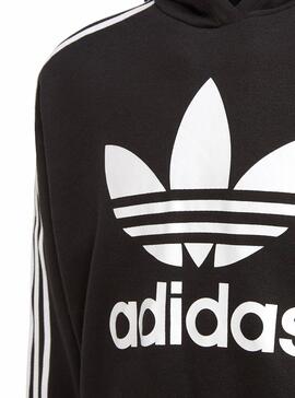 Sweat Adidas Cropped Hoodie Noire pour Fille