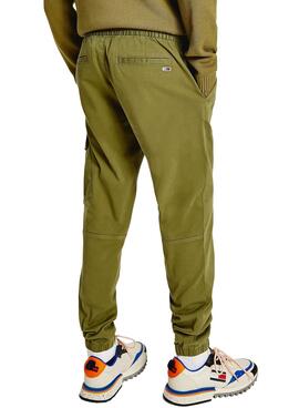 Pantalon Tommy Jeans Scanton Cargo Vert Homme