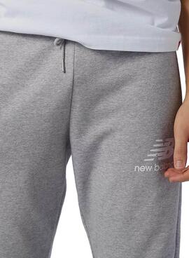 Pantalon New Balance Logo de pile Gris pour Homme