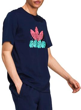 T-Shirt Adidas 5 AS Bleu pour Homme