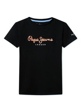 T-Shirt Pepe Jeans Réf. New Noire pour Garçon