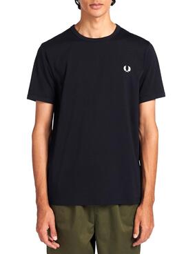 T-Shirt Fred Perry Ringer Bleu marine pour Homme