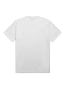 T-Shirt Fred Perry Ringer Blanc pour Homme