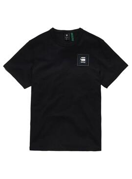 T-Shirt Logo G-Star Badge Noire pour Homme