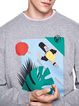 Sweat Pepe Jeans Parolio Gris Hommes
