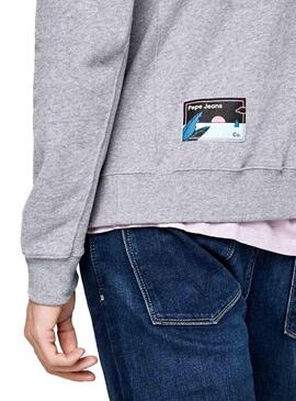 Sweat Pepe Jeans Parolio Gris Hommes
