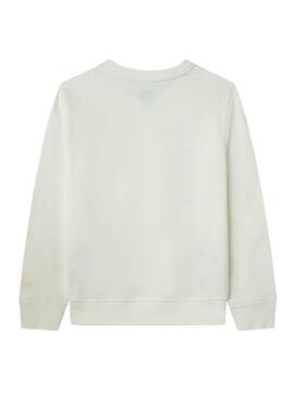 Sweat Pepe Jeans Daisy Blanc pour Fille
