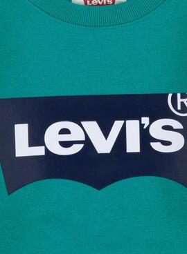 Sweat Levis Crew Logo Vert pour Garçon