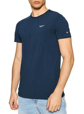 T-Shirt Pepe Jeans Original Basic Bleu marine Homme