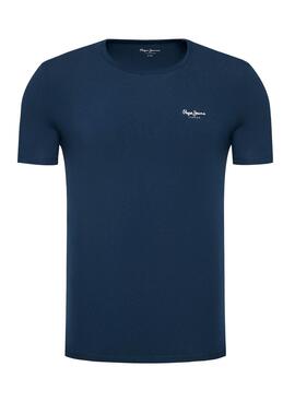 T-Shirt Pepe Jeans Original Basic Bleu marine Homme