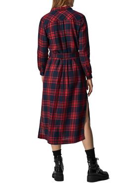 Robe Pepe Jeans Nina Cadres pour Femme