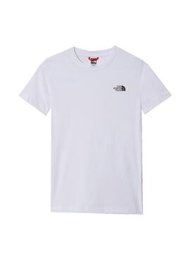 T-Shirt The North Face Simple Blanc pour Garçons