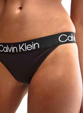 Tanga Calvin Klein Jeans Modern Structure Noire
