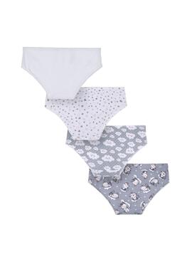 Slips Mayoral Stickers Gris pour Fille