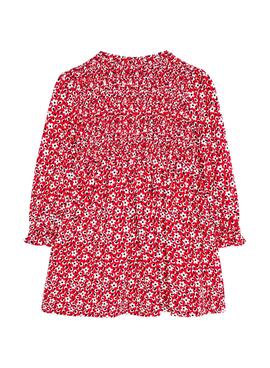 Robe Mayoral Nid Honeycomb Rouge pour Fille