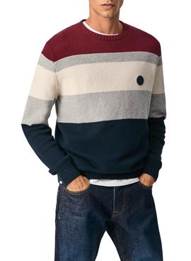 Pull Pepe Jeans Maxi Rayures Francis pour Homme
