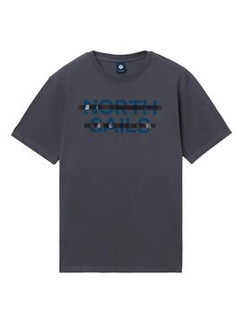 T-Shirt North Sails Logo Gris pour Homme