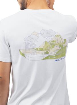 T-Shirt Klout Water Cycle Blanc pour Homme