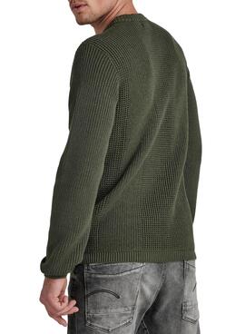 Pull G-Star Structured Vert pour Homme