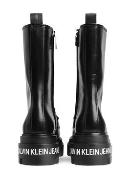 Boots Calvin Klein Flataform Mid Noire pour Femme