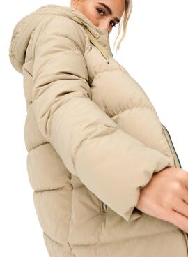 Veste Only Dolly Puffer Beige pour Femme