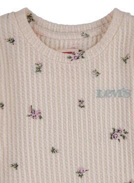 T-Shirt Levis Flower Rose pour Fille