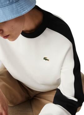 Sweat Lacoste Live Blanc pour Femme