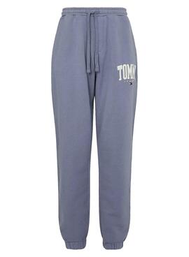 Pantalon Survêtement Tommy Jeans Collegiate Bleu